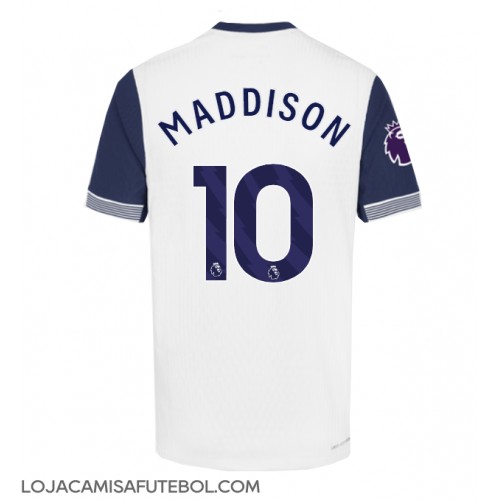 Camisa de Futebol Tottenham Hotspur James Maddison #10 Equipamento Principal 2024-25 Manga Curta